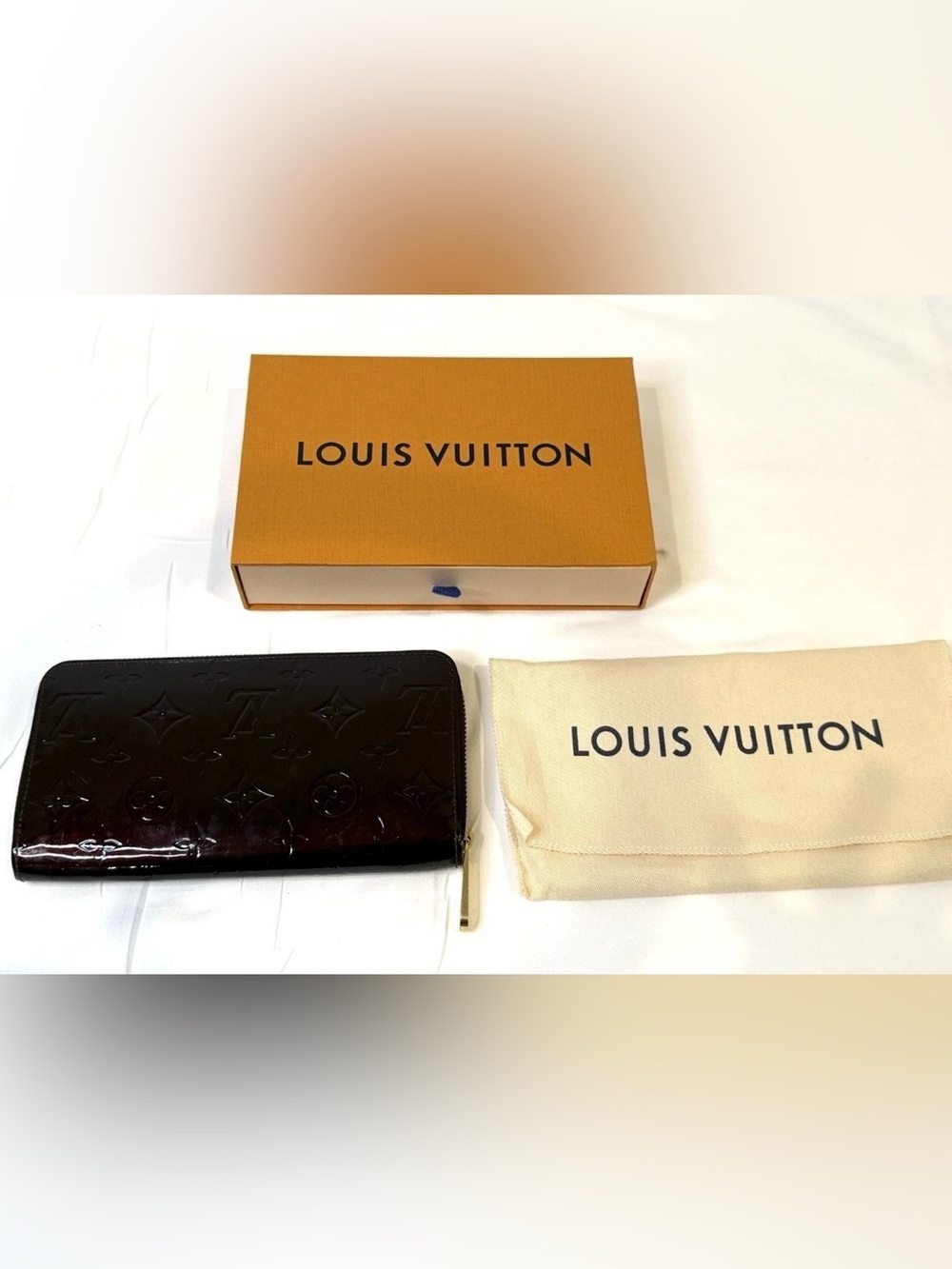 Louis Vuitton Monogram Vernis Zippy Long Wallet